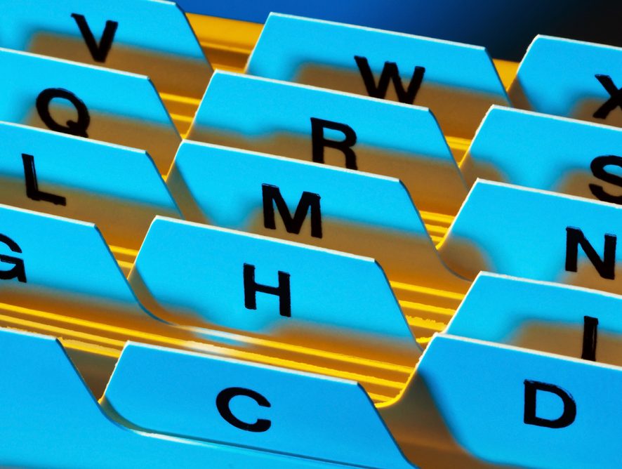 Data Cards Alphabetical Directory